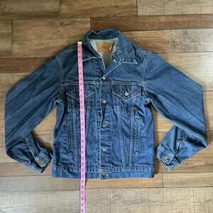 80s VINTAGE Levis 71506 Trucker Jacket Size 40L USA Made Type 3 Big E Mens 35629